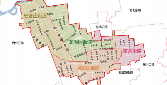 Huilongguan District Administrative Division